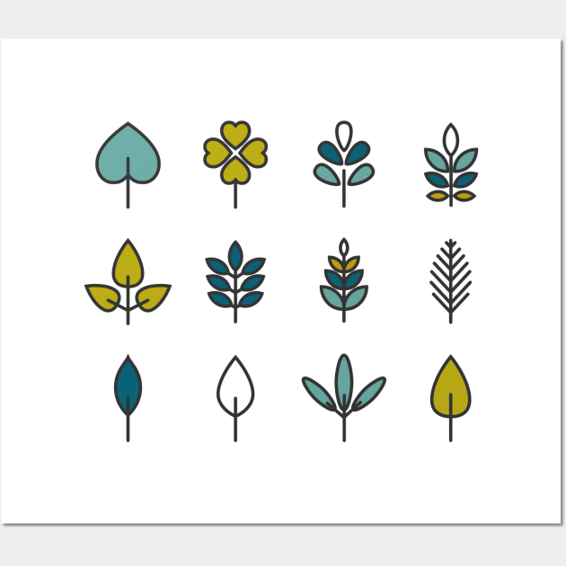 Leaves collection Wall Art by Digster